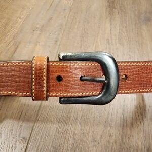 Trafalgar Textured Leather Belt Brown Made in USA Classic Men's size 30